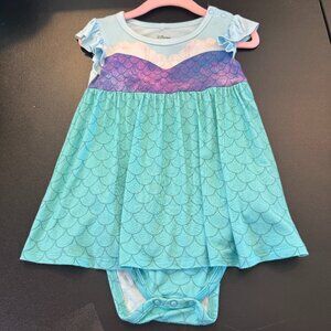 Posh Peanut Disney's The Little Mermaid Magical Twirl Bodysuit Dress FREE SHIP